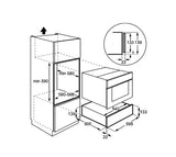DE Dietrich 14Ccm Warming Drawer - Black | DWD4810B