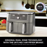 Ninja MAX 6-in-1 Dual Zone Air Fryer 9.5L | DZ400UK
