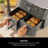 Ninja MAX 6-in-1 Dual Zone Air Fryer 9.5L | DZ400UK
