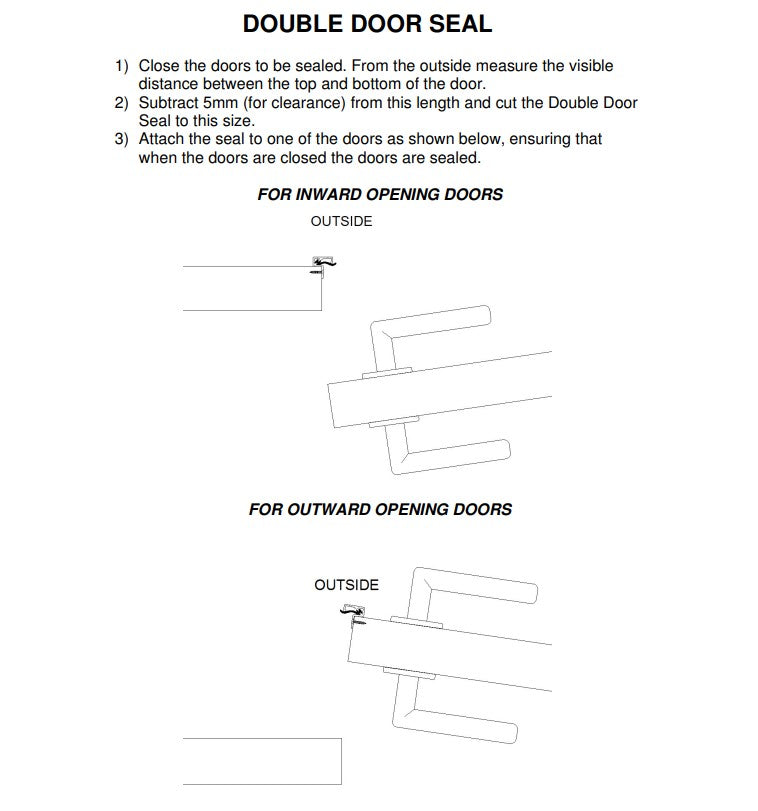 Double Door Seal 20mm