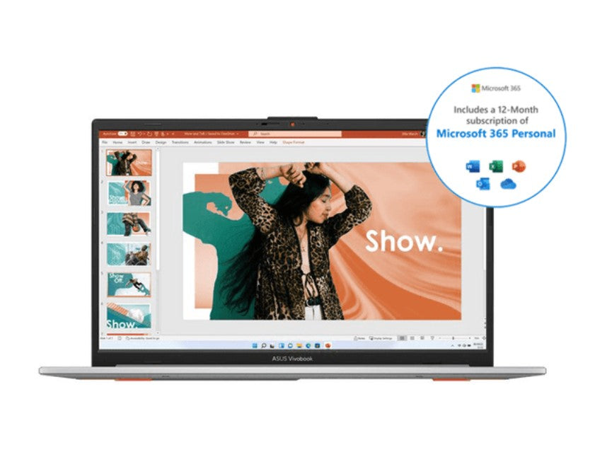 Asus 15.6” VivoBook Laptop | Intel Pentium Processor | 4GB RAM | 128GB SSD - Silver | E1504GA-NJ571WS