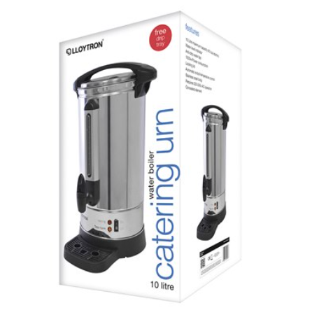 Lloytron 10L 1500w Stainless Steel Catering Urn/Water Boiler | E1910