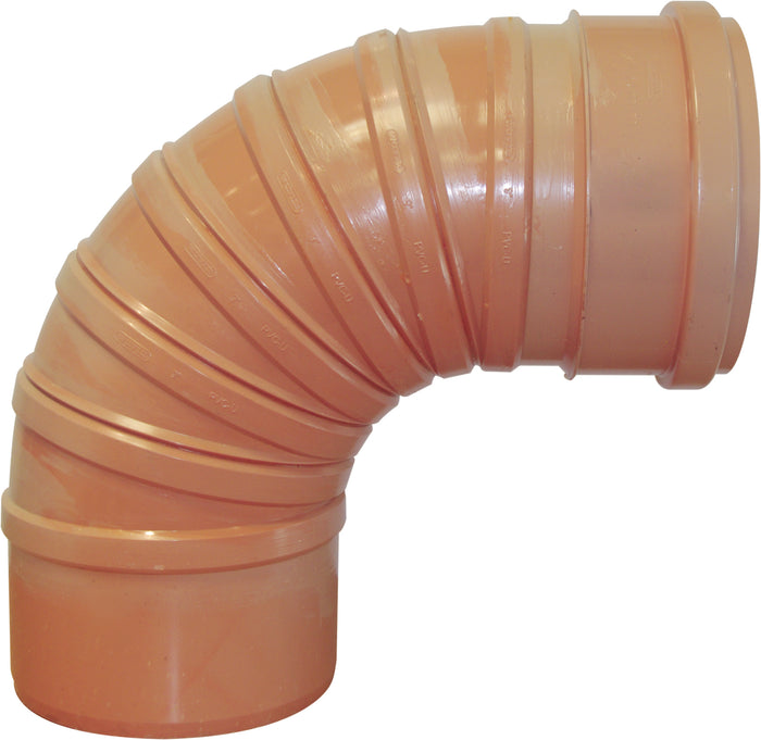 Wavin PVCU Sewer Short Radius Bend 90° 9" S/S