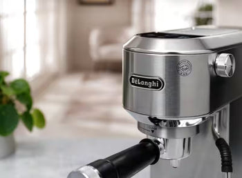 Delonghi Dedica Duo Manual Coffee Machine - Stainless Steel | EC890.M