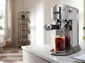 Delonghi Dedica Duo Manual Coffee Machine - Stainless Steel | EC890.M