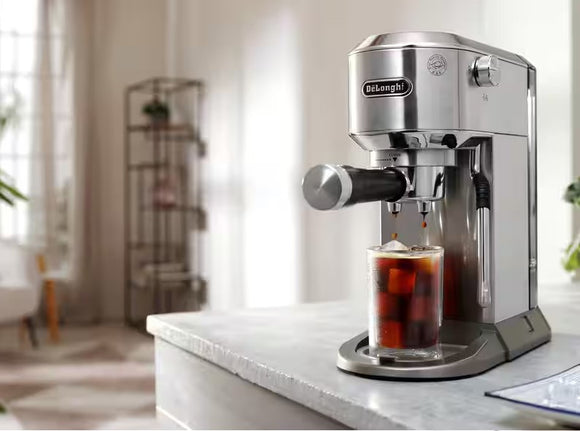 Delonghi Dedica Duo Manual Coffee Machine - Stainless Steel | EC890.M