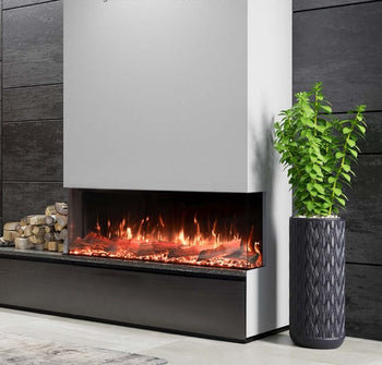 Elcofire Sol 1600 3 Sided Electric Fire | EFS1600