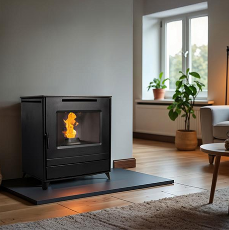 Elcofire Strata 25kW Pellet Boiler Stove | EFSTP25