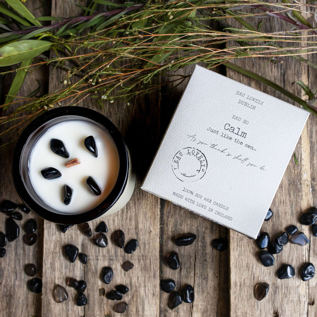Eau So Calm Candle - Black Hematite | EL-CALM-CAN