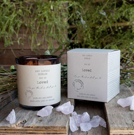 Eau So Loved Candle - Rose Quartz | EL-LOVED-AMBER