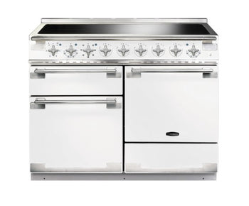 Rangemaster Elise 110cm Induction Range Cooker - White/Chrome | ELS110EIWH/