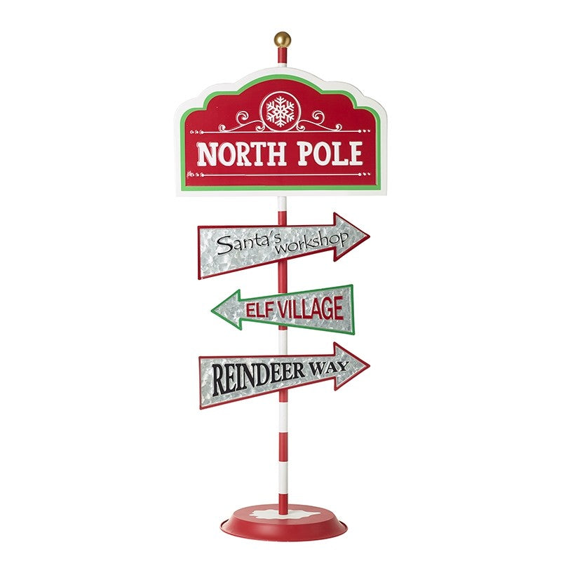 North Pole Metal Signage | ENG073