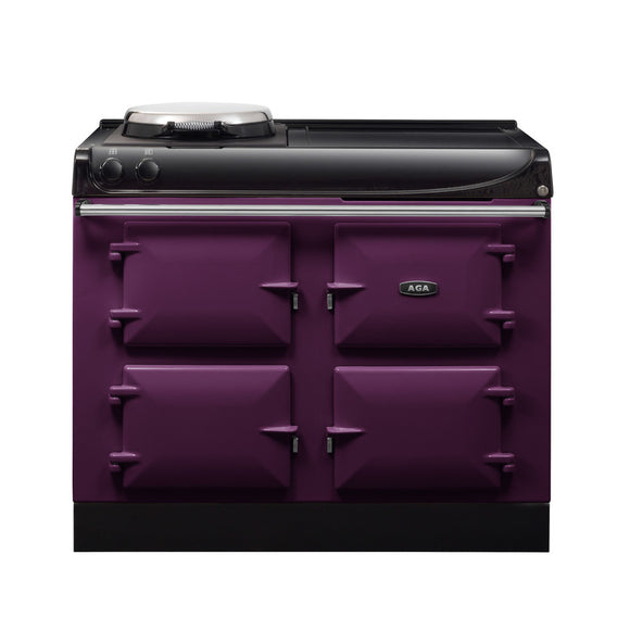 AGA ER3 Series 110 Electric with Induction Hob - Aubergine with Stainless Steel trim | ER31104EIAUB