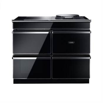 AGA ERA 110 Electric with Induction Hob - Black with Polished Chrome Trim | ERA11032CH