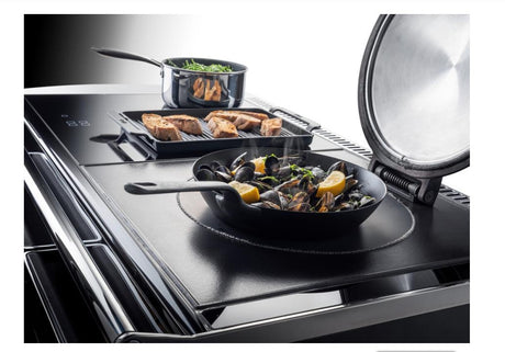 AGA ERA 110 Electric with Induction Hob - Black with Polished Chrome Trim | ERA11032CH