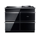 AGA ERA 110 Electric with Induction Hob - Black with Polished Chrome Trim | ERA11032CH