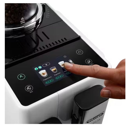 Delongi Rivelia Auto Compact Bean to Cup Coffee - White | EXAM440.55.W