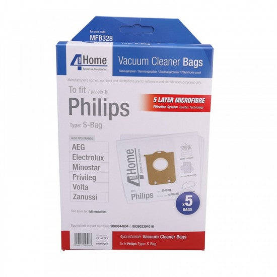 Microfibre Philips - Electrolux S Dust Bags | EXSMFB328