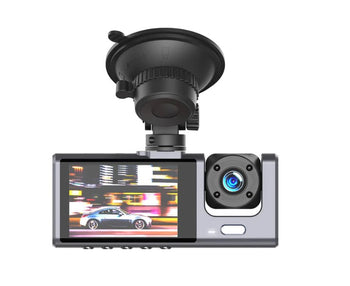 XO Black XJ03 Tri Dash Cam Front Rear & Reg Cam | EXSXO-XJ03