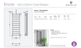 Encore Towel Radiator - Gun Metal