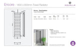 Encore Towel Radiator - Gun Metal