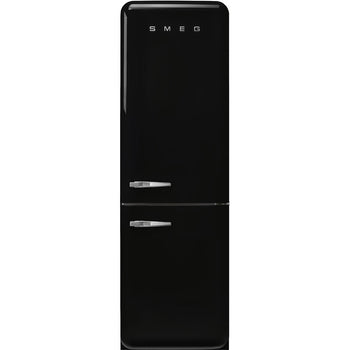 Smeg 50's Style Freestanding Fridge Freezer - Black | FAB32RBL5UK