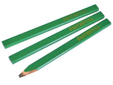 Faithfull Carpenter's Pencils Green / Hard (Pack of 3) | FAICPG