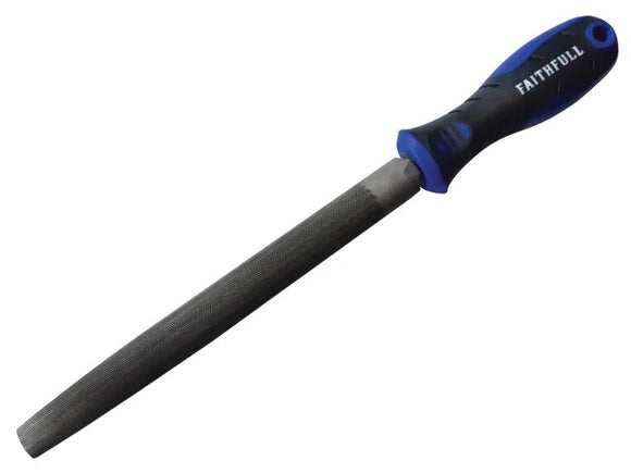 Faithfull Handled Half-Round Second Cut Engineers File 200mm (8'') | FAIFIHRSC8