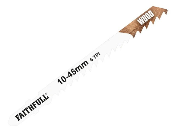 Faithfull Jigsaw Blades Wood T101D (Pack of 5) | FAIJBT101D