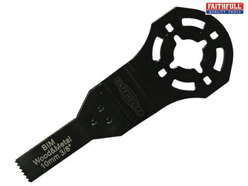 Faithfull Multi-Functional Tool Flush Cut Wood / Bi-Metal Blade 10mm | FAIMFWM10
