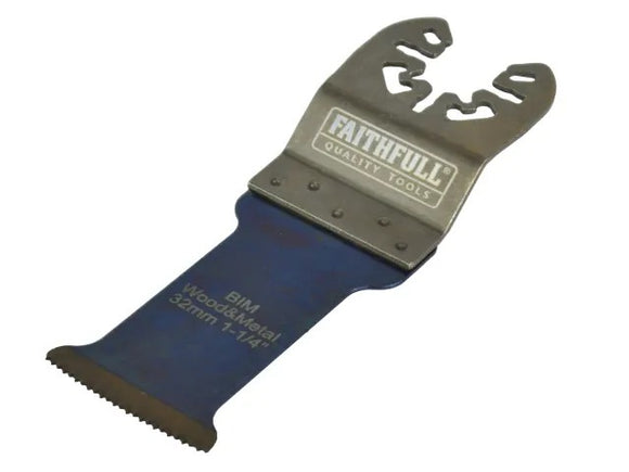 Faithfull Premium Arc Cut Wood & Metal Bi-Metal Blade 32mm | FAIMFWM32P