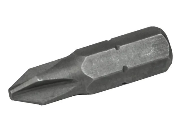 Faithfull Phillips S2 Grade Steel Screwdriver Bits PH3 x 25mm (Pack of 3) | FAISBPH325