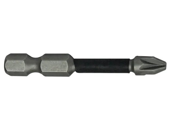 Faithfull Pozi Impact Screwdriver Bits PZ2 x 50mm (Pack of 3) | FAISBPZ250IM