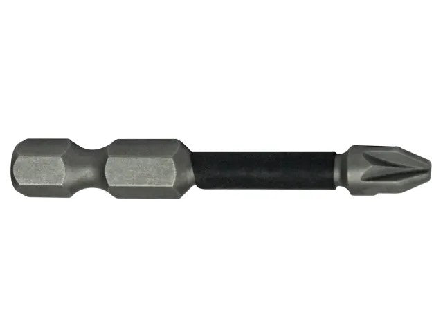 Faithfull Pozi Impact Screwdriver Bits PZ2 x 50mm (Pack of 3) | FAISBPZ250IM