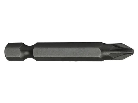 Faithfull Pozi S2 Grade Steel Screwdriver Bits PZ2 x 50mm (Pack of 3) | FAISBPZ250