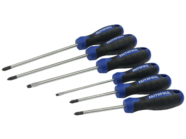 Faithfull Boxed Soft Grip Screwdriver Set 6 Piece | FAISDSET6PRO