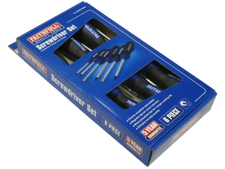 Faithfull Boxed Soft Grip Screwdriver Set 6 Piece | FAISDSET6PRO