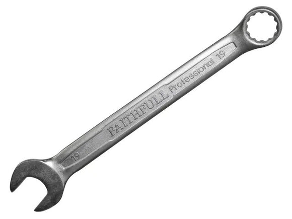 Faithfull Combination Spanner CV Satin Finish 19mm | FAISPAC19