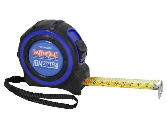 Faithfull Trade Tape Measure 10m/33' x W25mm | FAITM1025MI