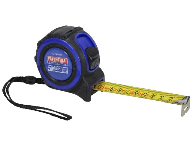 Faithfull Trade Tape Measure 5m/16' x W25mm | FAITM525MI