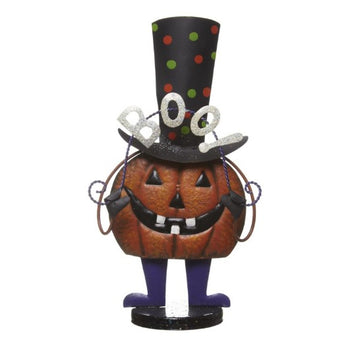 Bobbing Metal Boo Pumpkin | FAZ025