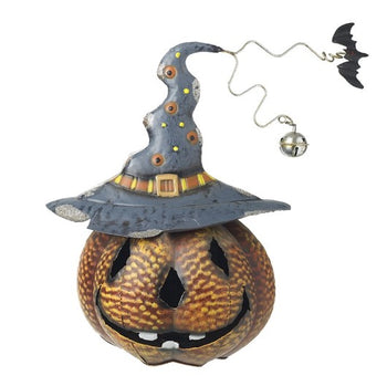 Metal Pumpkin In Witch Hat | FCP077
