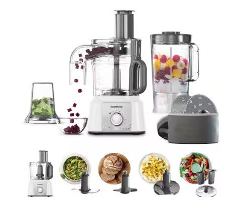 Kenwood Multipro Express 4-in-1 Food Processor with Direct Serve - White | FDP65.860WH