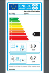 Waterford Stanley Fern 15.5kW Boiler Stove | Ecodesign | Matt Black