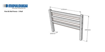 3 Rail Fence Post | FS019