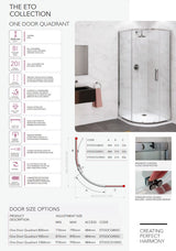 Flair Eto One Door Sliding Quadrant