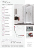 Flair Eto One Door Sliding Quadrant