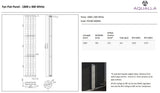 Fyn Flat Panel Radiator - White