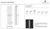 Fyn Flat Panel Radiator - White