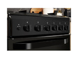 Hotpoint 50cm Freestanding Gas Cooker - Black | G-HD5G00KCB